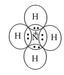 Lewis dot structure of ammonium ion
